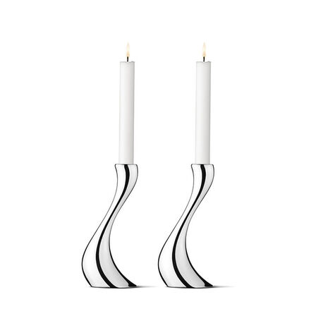 Georg Jensen Cobra lysestage 2 stk. 20 cm med lys