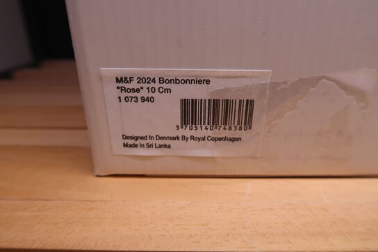 Royal Copenhagen Rose Bonbonniere Limited Edition 10 cm