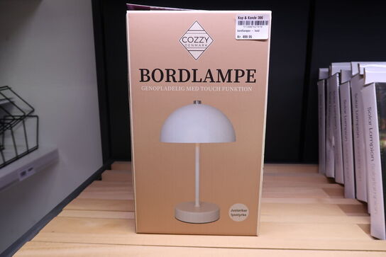 Cozzy bordlampe med touch hvid