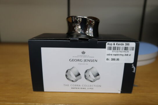 3 stk. Georg Jensen Cobra servietring 