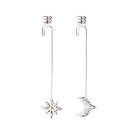 5 pk.Georg Jensen jul 2024 lyseholder sæt stjerne & måne palladium