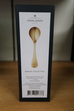 2 stk. Georg Jensen jul 2024 årsske forgyldt