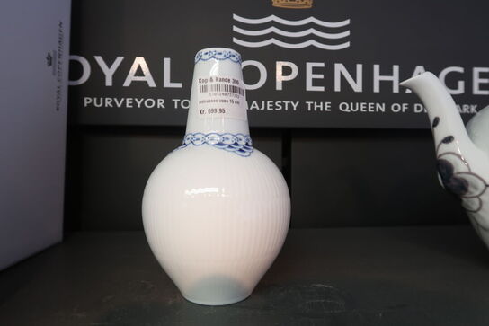 Royal Copenhagen Prinsesse vase blå 15 cm