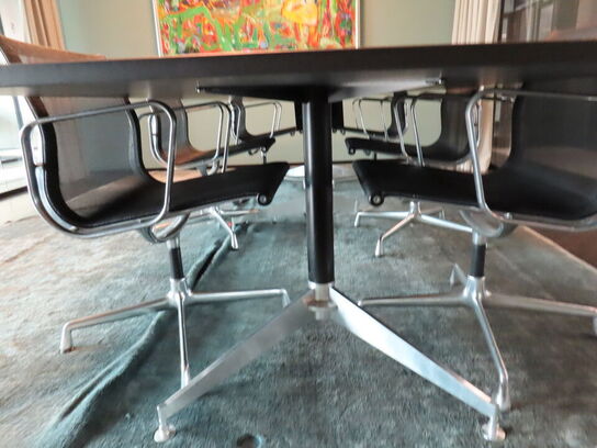Konferencebord, HOLMRIS med 6 stole, CHARLES EAMES