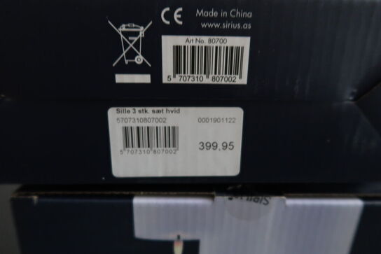 3 pakker LED-bloklys SIRIUS Sille