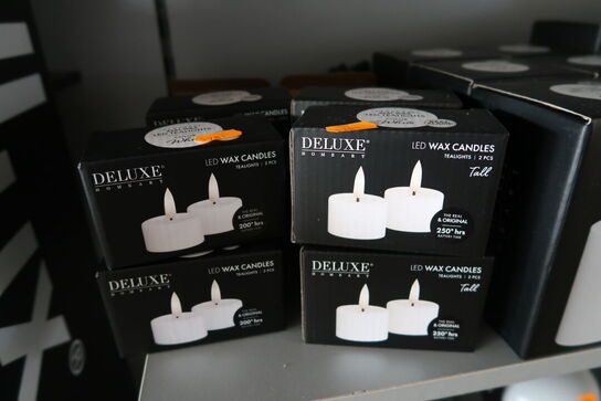 10 pakker LED-fyrfadslys DELUXE
