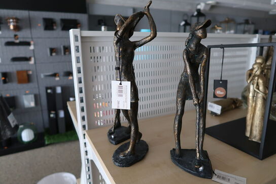 3 stk. figurer LA VIDA Golfspiller