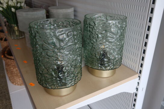 2 stk. glaslamper LED