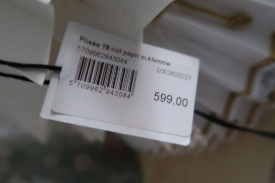 1 stk. Lampeskærm Plisse 18 Cut