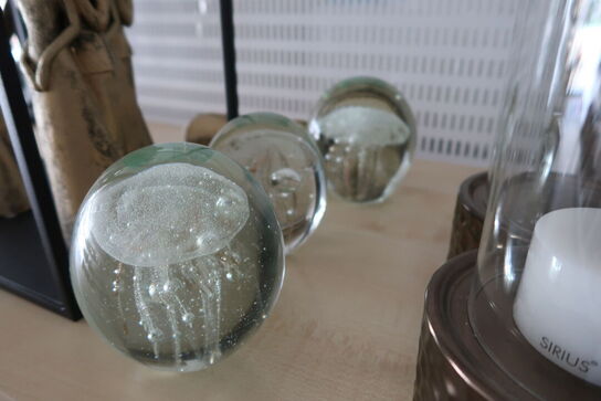 3 stk. glasfigurer