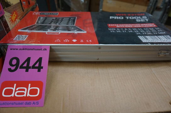 Widmann Ring/gaffelnøglesæt med flexhoved 23 dele 