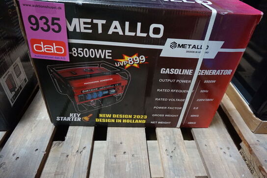 Metallo Meta 8500W 4 Takt Benzin generator med elstart 