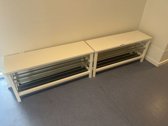 2 stk. skoreoler m. bænk