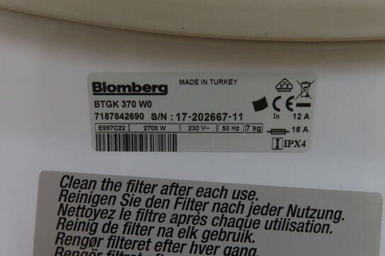 Tørretumbler BLOMBERG BTGK 370 W0