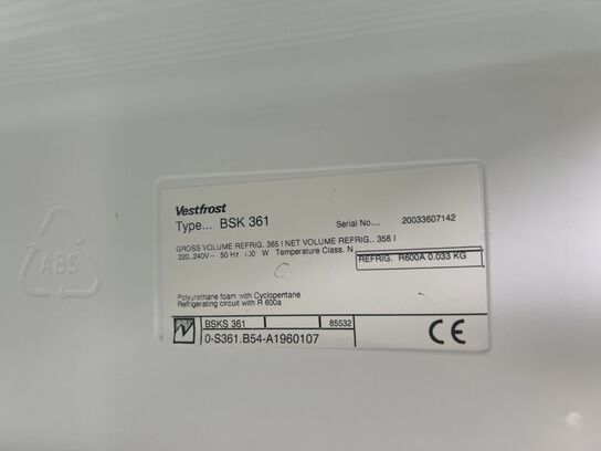 Køleskab VESTFROST BSK 361