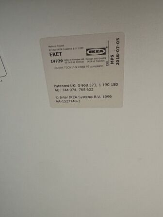 2 stk. reoler 70x35x80 cm