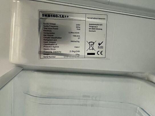 Køleskab SCANDOMESTIC SKB160-1A++
