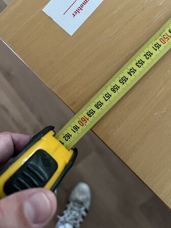 Elhæve/sænkebord 80x160 cm