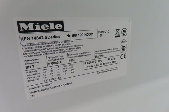 Køle/fryseskab MIELE KFN 14842