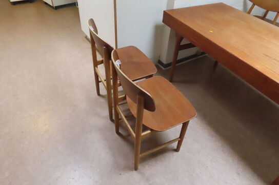 2 stk. teaktræsstole FDB / BØRGE MOGENSEN design