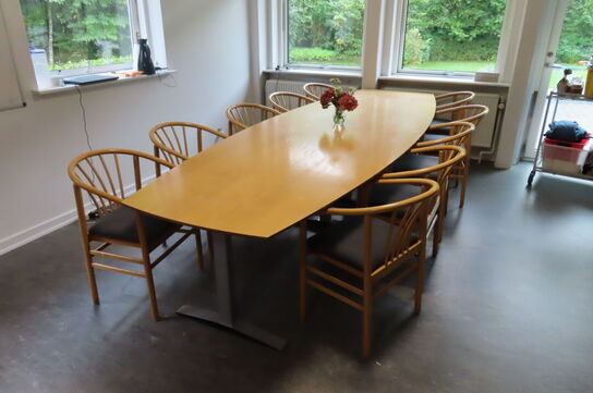 Konferencebord m. 10 stole