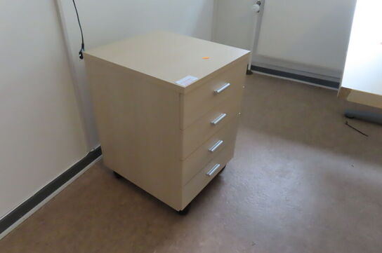 Elhæve/sænkebord 160x80cm samt skuffedarium