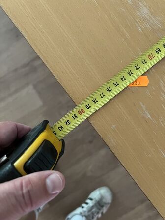 Elhæve/sænkebord 80x160 cm