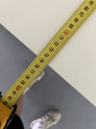 Elhæve/sænkebord 75x120 cm (obs. betjeningspanel def.)