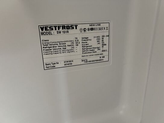 Køleskab VESTFROST SW 151R