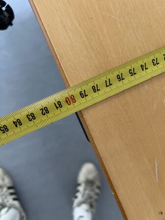 Elhæve/sænkebord 80x140 cm