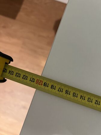 Elhæve/sænkebord 75x120 cm (obs. betjeningspanel def.)