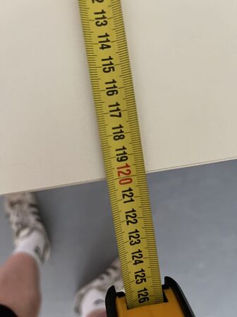 Elhæve/sænkebord 75x120 cm (obs. betjeningspanel def.)