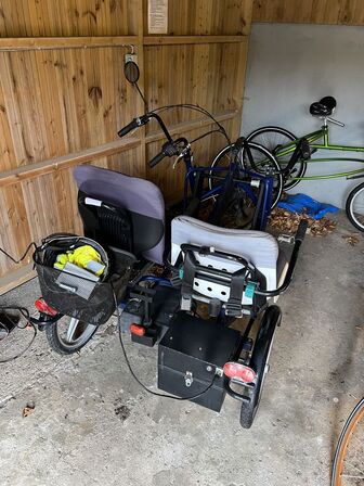 Dobbeltcykel m. elmotor inkl. lader