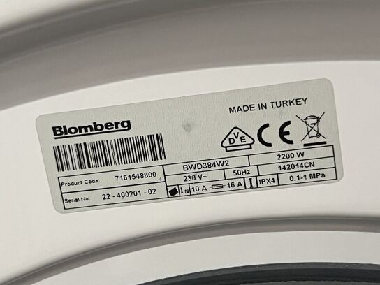 Vaske/tumblermaskine BLOMBERG BWD384W2