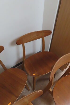 6 stk. WEGNER CH-30 stole i teak inkl. hynder