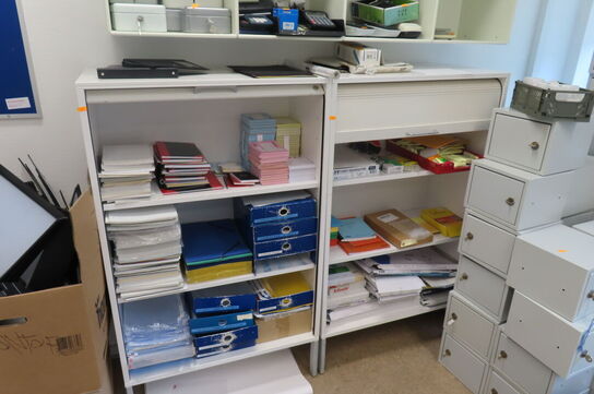 2 stk. kontorskabe m. jalousilåger (uden indhold!)