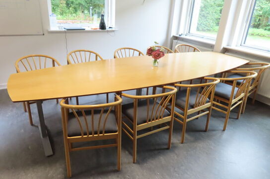 Konferencebord m. 10 stole