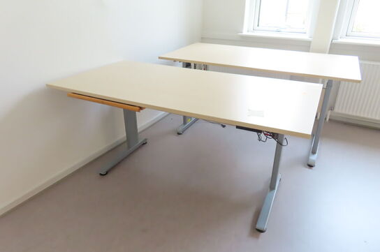 2 stk. el/hævesænkeborde inkl. reol