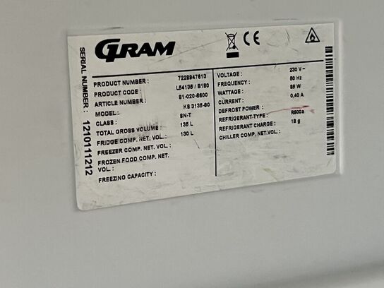Køleskab GRAM KS3135-80