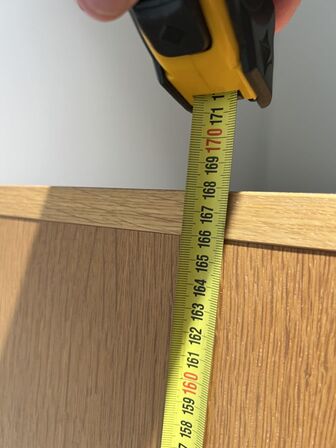 2 stk. skabe stablet 92x168x49 cm