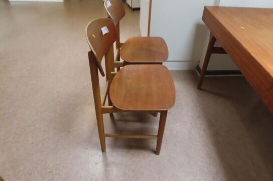 2 stk. teaktræsstole FDB / BØRGE MOGENSEN design