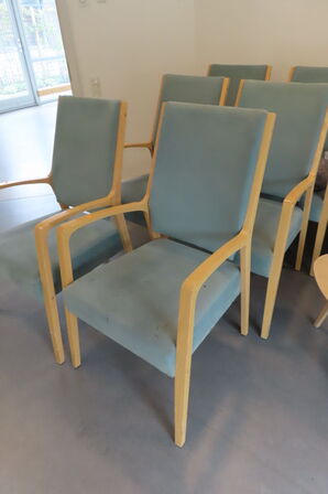 6 stk. læne/spisebordsstole