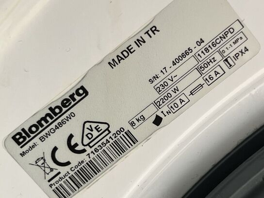 Vaskemaskine BLOMBERG BWG486W0