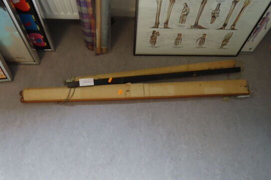 Ældre undervisningskort Danmark og Afrika