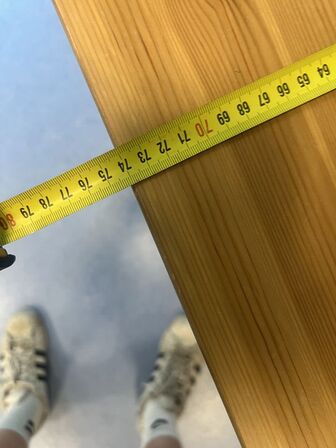 Bord i fyrretræ 74x74x73 cm