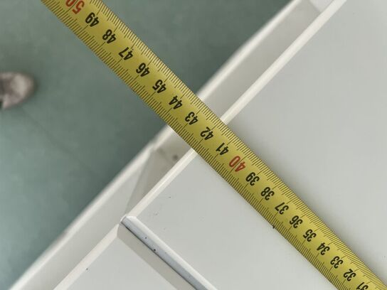 Reol på ben (2 delt) samlet mål 193x42x96 cm