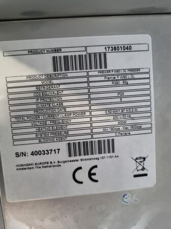 Industrifryseskab GRAM (HOSHIZAKI) Premier F W80 L DL