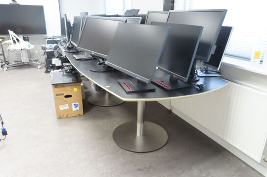 Konferencebord 400x120/90x75 cm (2 delt) - uden indhold!