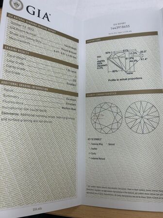 2,07 ct. naturlige diamant og 18 kt. hvidguld ørestikker.