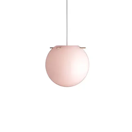 Frandsen koi pendant opal rosa glas pendel ø25 cm med messingstænger(ubrugt)
